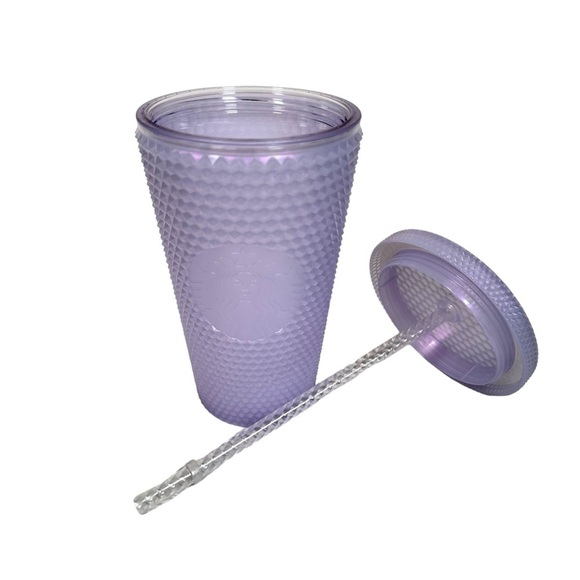 STARBUCKS Limited Edition Studded Honeycomb 16oz Tumbler in icy bling lilac - Picture 4 of 6